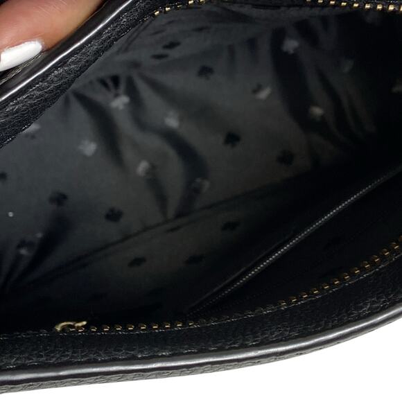 Kate Spade Orchard Street Hemsley Black Pebbled Leather Crossbody With Tassel - Picture 6 of 9